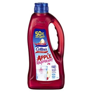 Cottees Apple Raspberry Cordial 1L