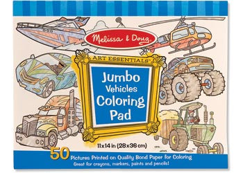 M&D Jumbo Colouring Pad - Vehicles