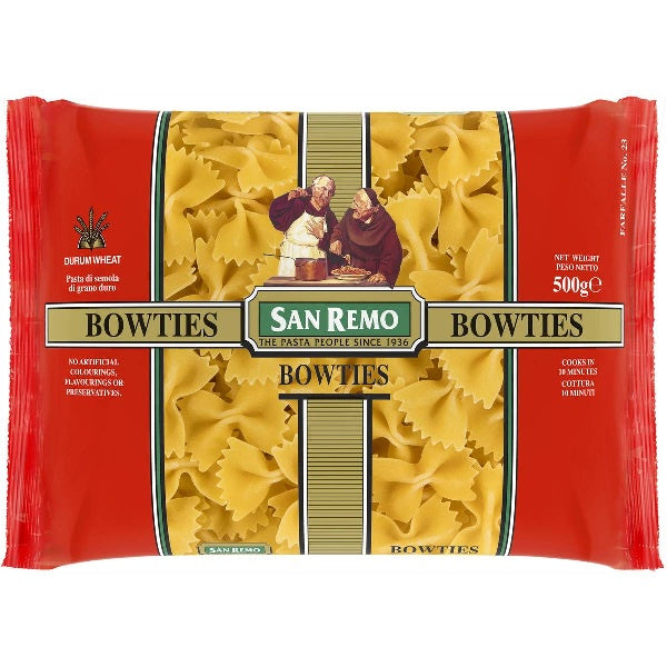 San Remo Bows Ties Pasta 500g