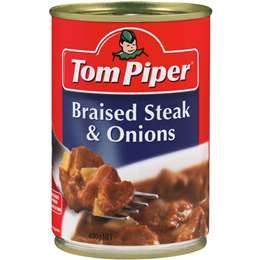 Tom Piper Braised Steak & Onions 400g