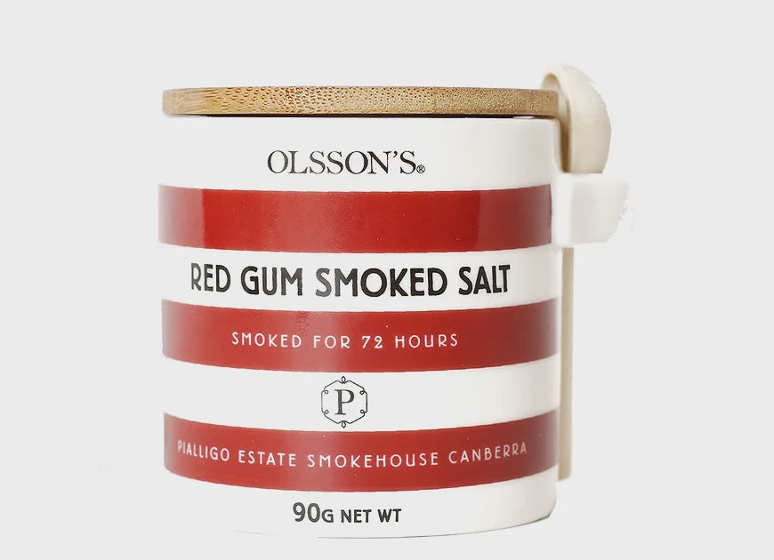 Olssons Red Gum Smoked Sea Salt Ceramic Jar 90g