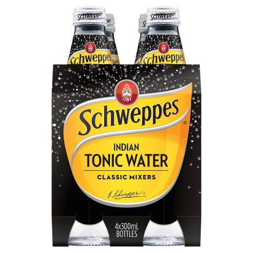 Schweppes Indian Tonic Water 300mL 4pk