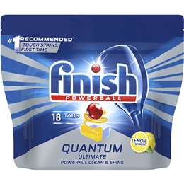 Finish Powerball Dishwashing Tablets 18pk Lemon