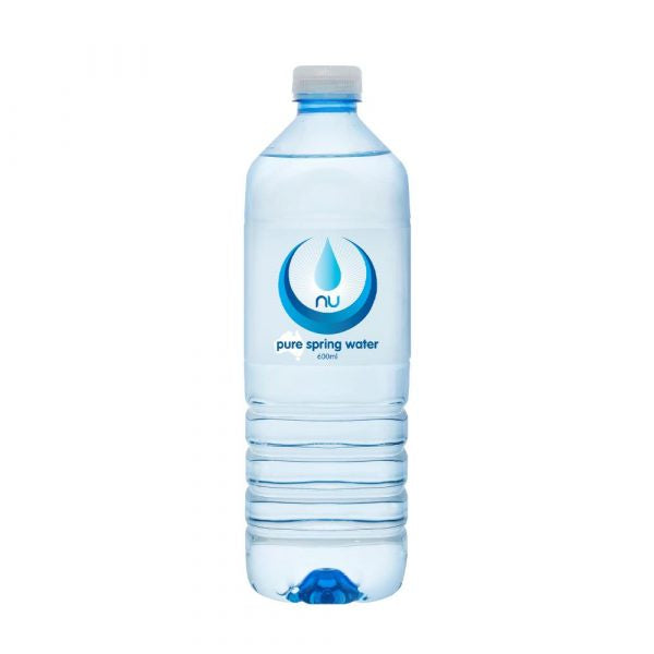 Nu Pure Spring Water 600ml 24pk