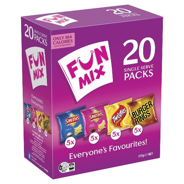 Smiths Chips Fun Mix 4 Varieties Sharepack 20pk