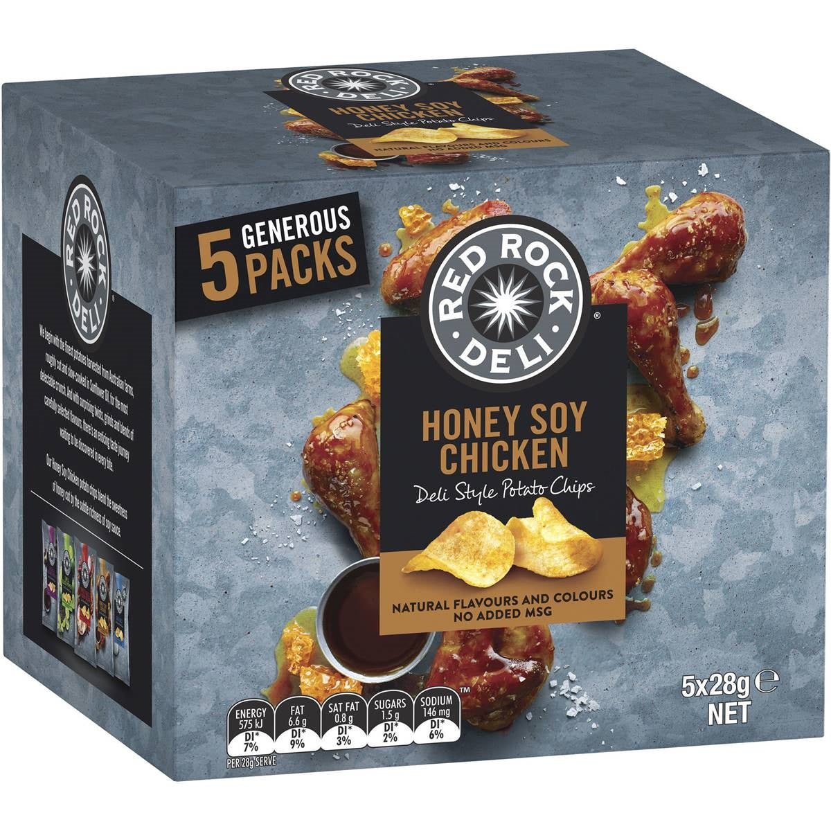 Red Rock Deli Honey Soy Chicken Sharepack 5pk