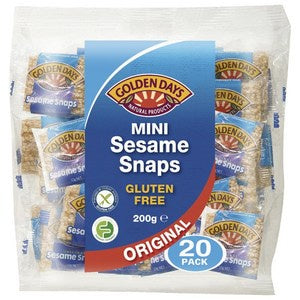 Golden Days Mini Sesame Snaps 200g