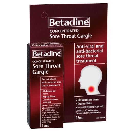 Betadine Sore Throat Gargle 15mL