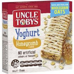 Uncle Toby's Muesli Bars Yoghurt & Honeycomb 185g