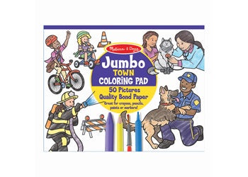 M&D Jumbo Colouring Pad - Town