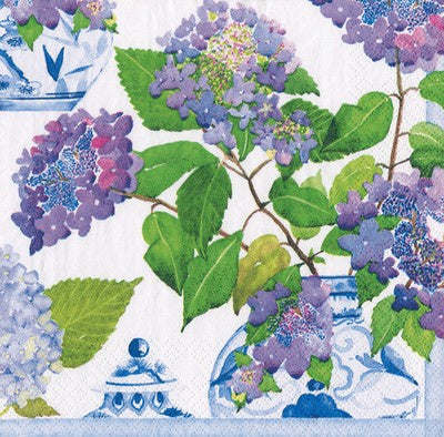 Hampdens - Hydrangeas & Porcelain Luncheon 20pk