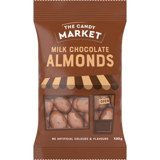 Candy Market Chocolate Coated Almonds 130g