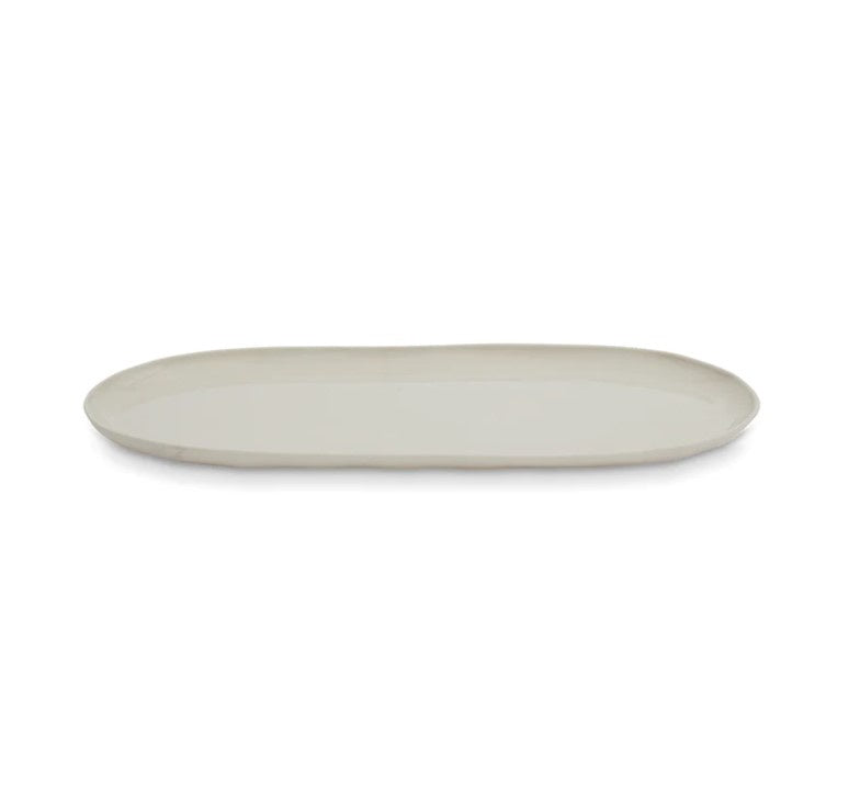 Cloud Oval Plate Chalk (L)