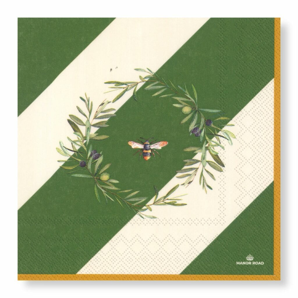 Olive & Bee Napkins Dinner 20pk