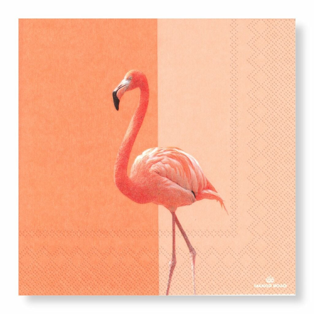 Flamingo Napkins Luncheon 20pk