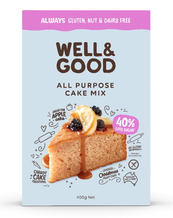 Well & Good Gluten Free All Purpose Cake Mix 400g