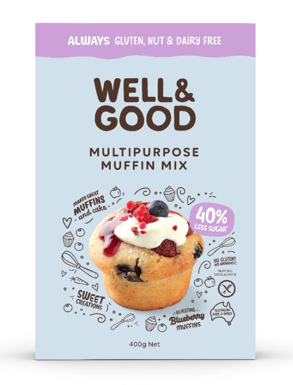 Well & Good Gluten Free Multi Purpose  Muffin Mix  400g