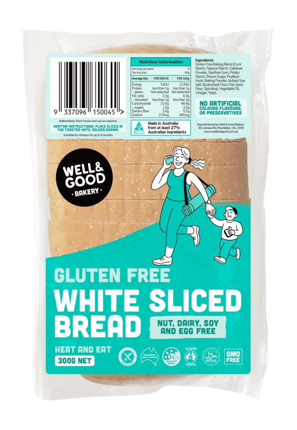 Well & Good White Sliced Bread 300g