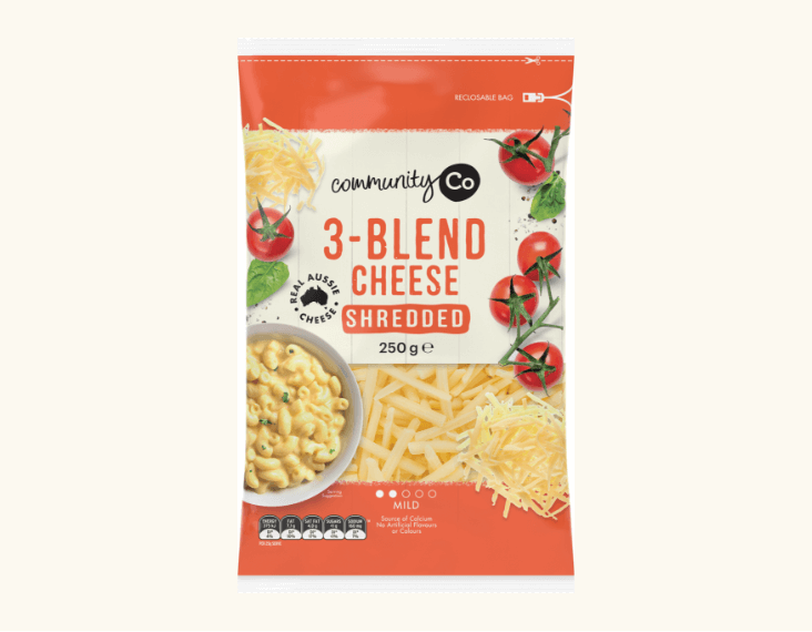 Community Co 3Blend Cheese Shredded 250g