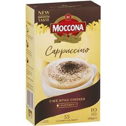 Moccona Cappuccino Coffee Sachet 10's