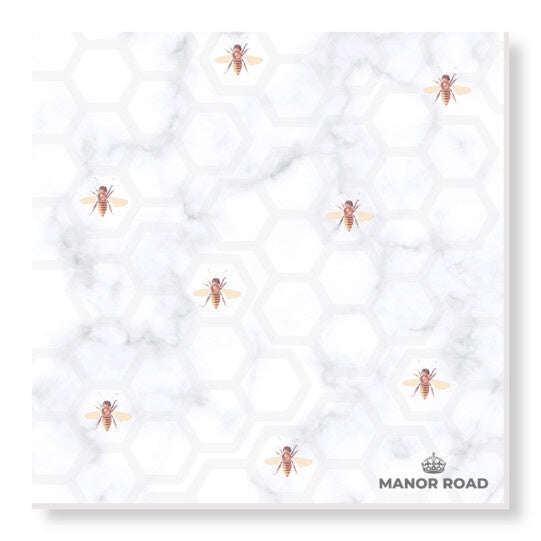 Marbled Bee Napkins Cocktail 20pk