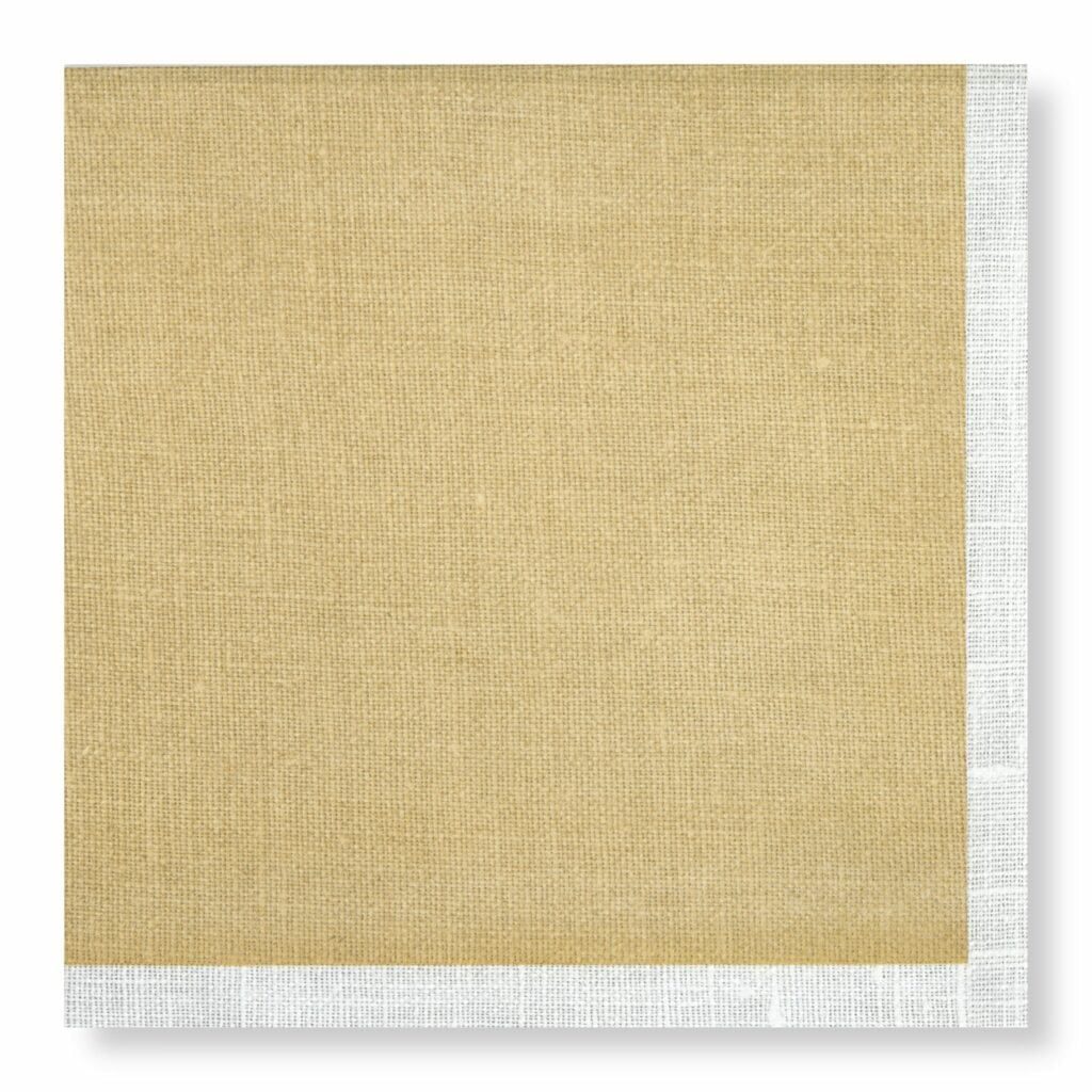 Linen (Gold) Napkins Dinner 20pk