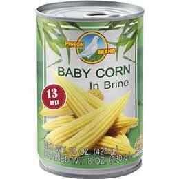 Pigeon Baby Corn in Brine 425g