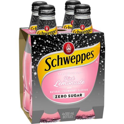 Schweppes Pink Lemonade Zero Sugar 6pk