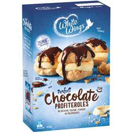 White Wings Chocolate Profiteroles 230g