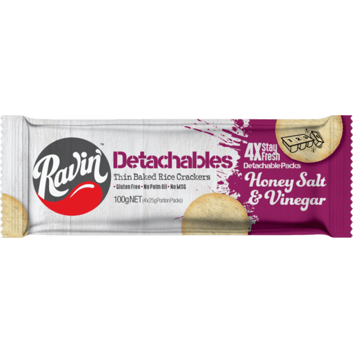 Ravin Detachables Honey Salt & Vinegar 100g