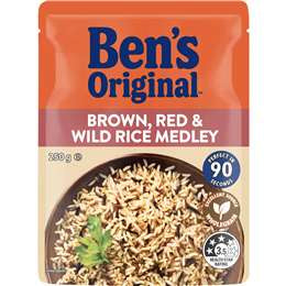 Uncle Bens Brown, Red & Wild Rice Medley 250g