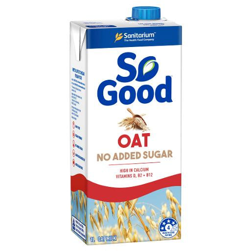 Sanitarium So Good No Added Sugar Oat Dairy Substitute 1L