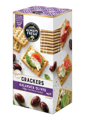 Always Fresh Kalamata Olives Crackers 100g