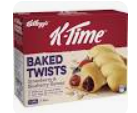 K-Time Baked Twists Strawberry & Blueberry 185g