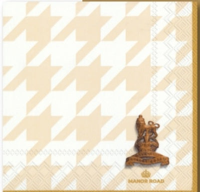 Classic Houndstooth Napkins Dinner 20pk