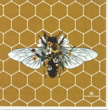 Honeycomb Napkins Cocktail 20pk