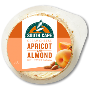 South Cape Apricot & Almond Cream Cheese 80g