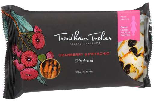 Trentham Tucker Cello Crispbread Cranberry & Pistachio 120g