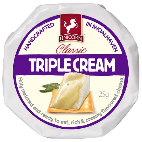 Unicorn Classic Triple Cream Brie 125g