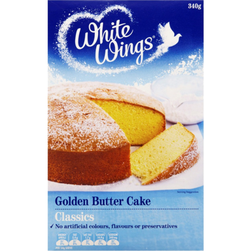 White Wings Golden Buttercake 340g