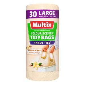 Multix Colour Scents Tidy Bags Vanilla Large 30pk