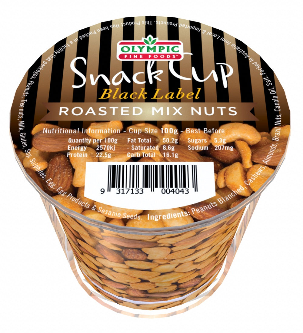 Olympic Snack Cup Mixed Roasted Nuts 100g