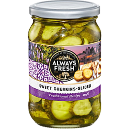 Always Fresh Gherkins Sliced 440g