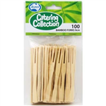 Catering Collection Bamboo Cocktail Forks 100pk
