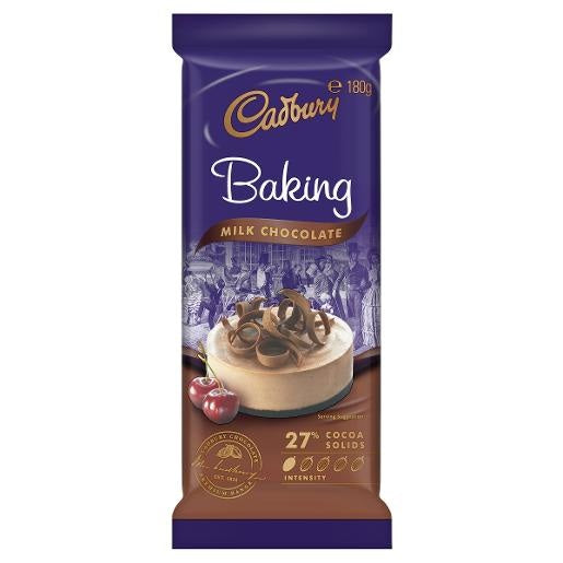 Cadbury Baking  Chocolate Block 180g - Milk