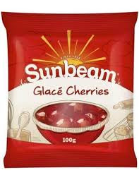 Sunbeam Red Glace Cherries 100g