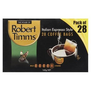 Robert Timms Italian Espresso Style Coffee Bags 28pk