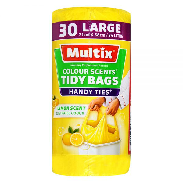 Multix Colour Scents Tidy Bags Lemon Large 30pk