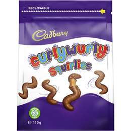 Cadbury Curly Wurly Squirlies 110g