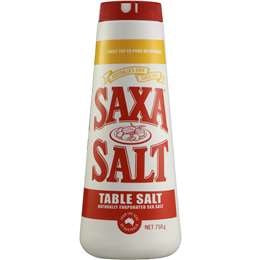 Saxa Salt Table Salt 750g